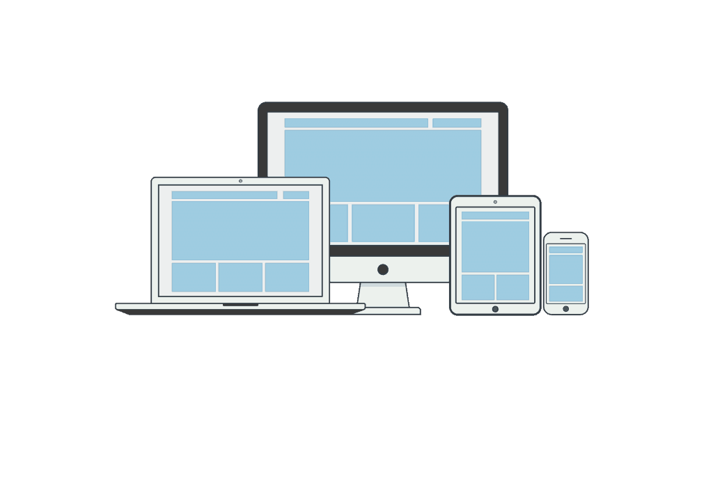 image of a laptop, desktop, tablet, and smartphone